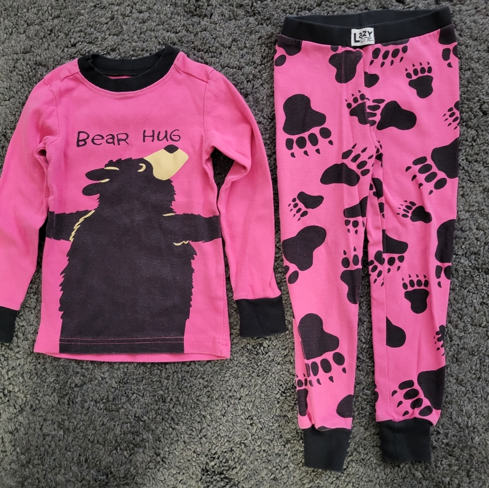 2T Lazy One Bear Hug Pajamas